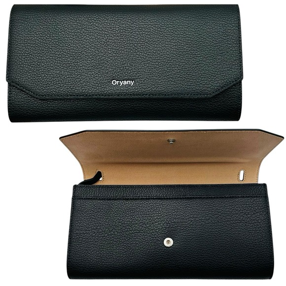 orYANY Handbags - ORYANY Womens Leather Mandy Gift Set Crossbody & Removable Card Case Solid Black